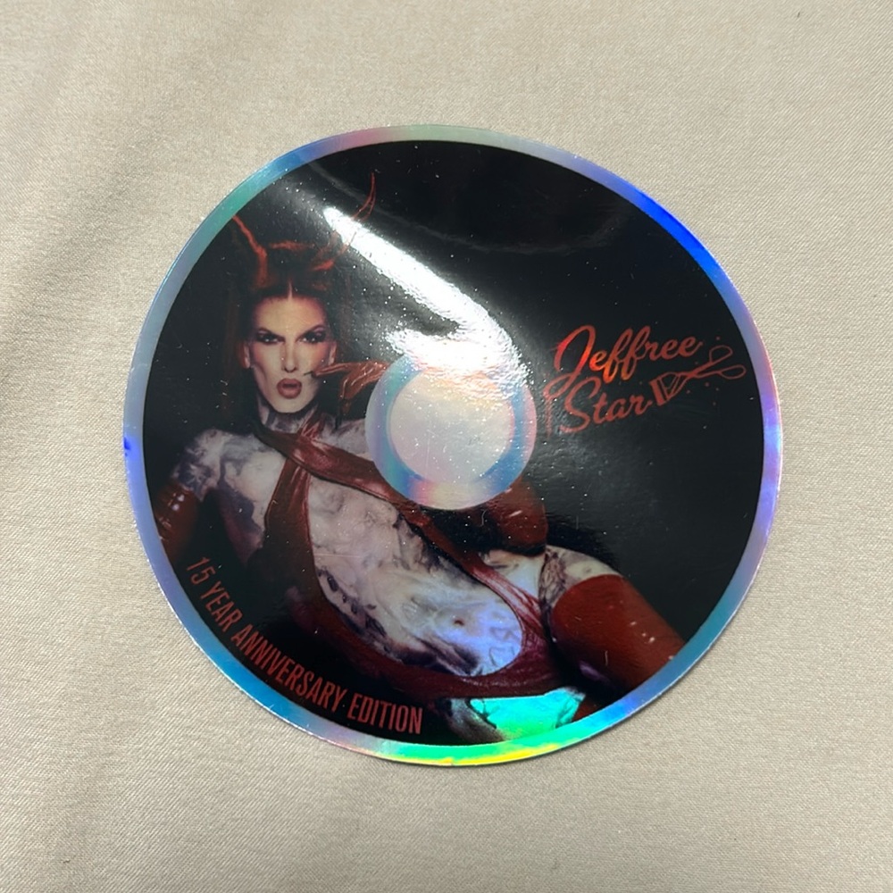 Jeffree Star 15 Year limited Edition Anniversary Sticker